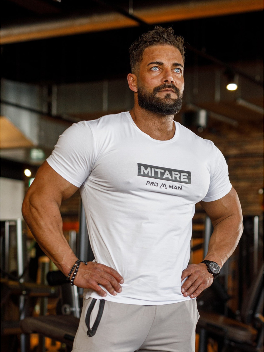T-shirt K093 biała MITARE PRO MAN