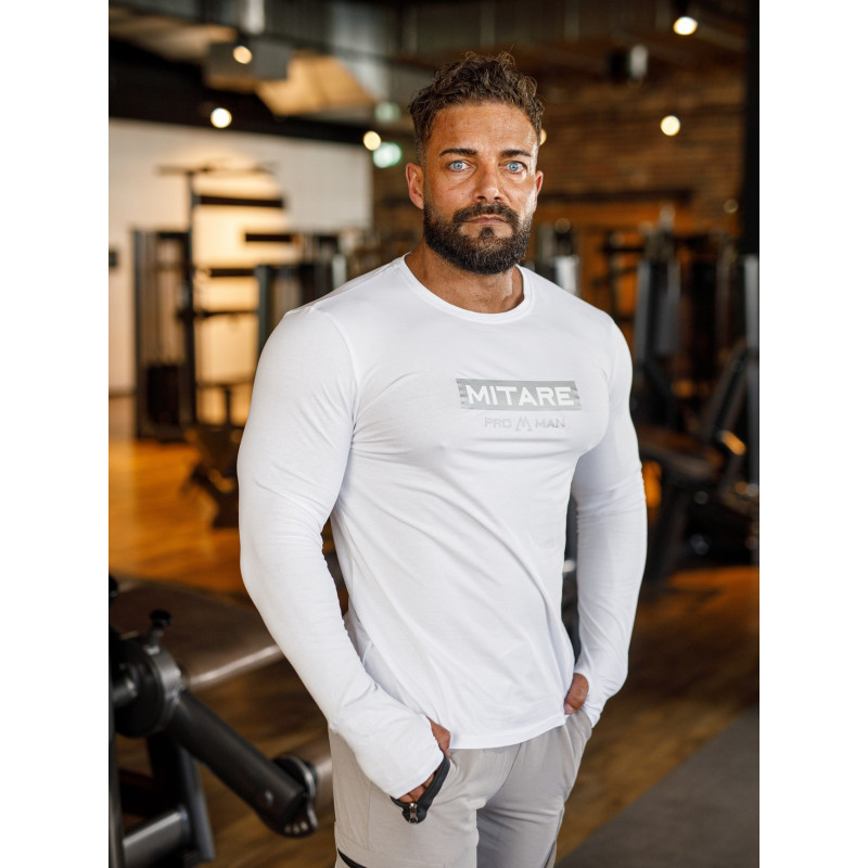 T-shirt manica lunga K094 bianco MITARE PRO MAN