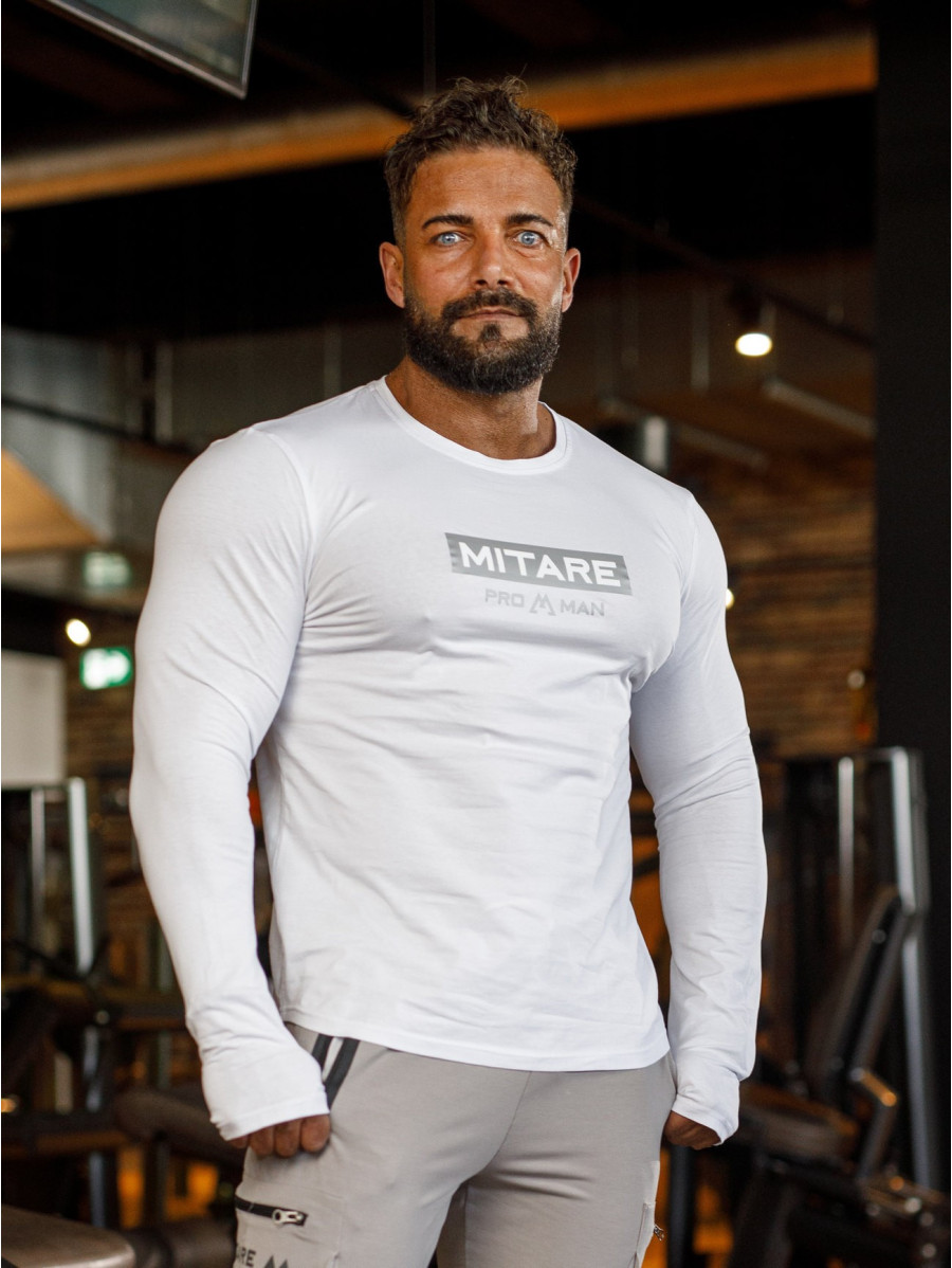 T-shirt manica lunga K094 bianco MITARE PRO MAN