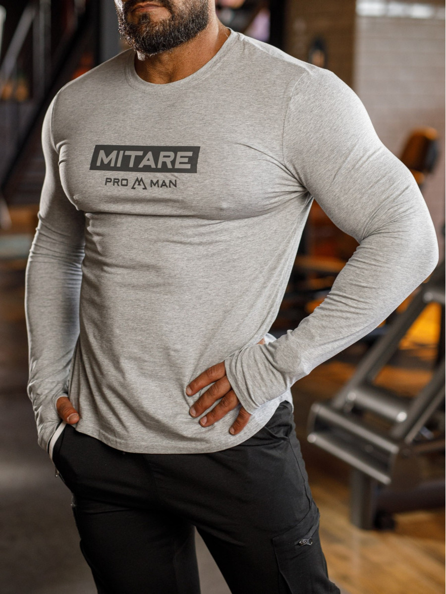 Camiseta manga larga K094 gris MITARE PRO MAN