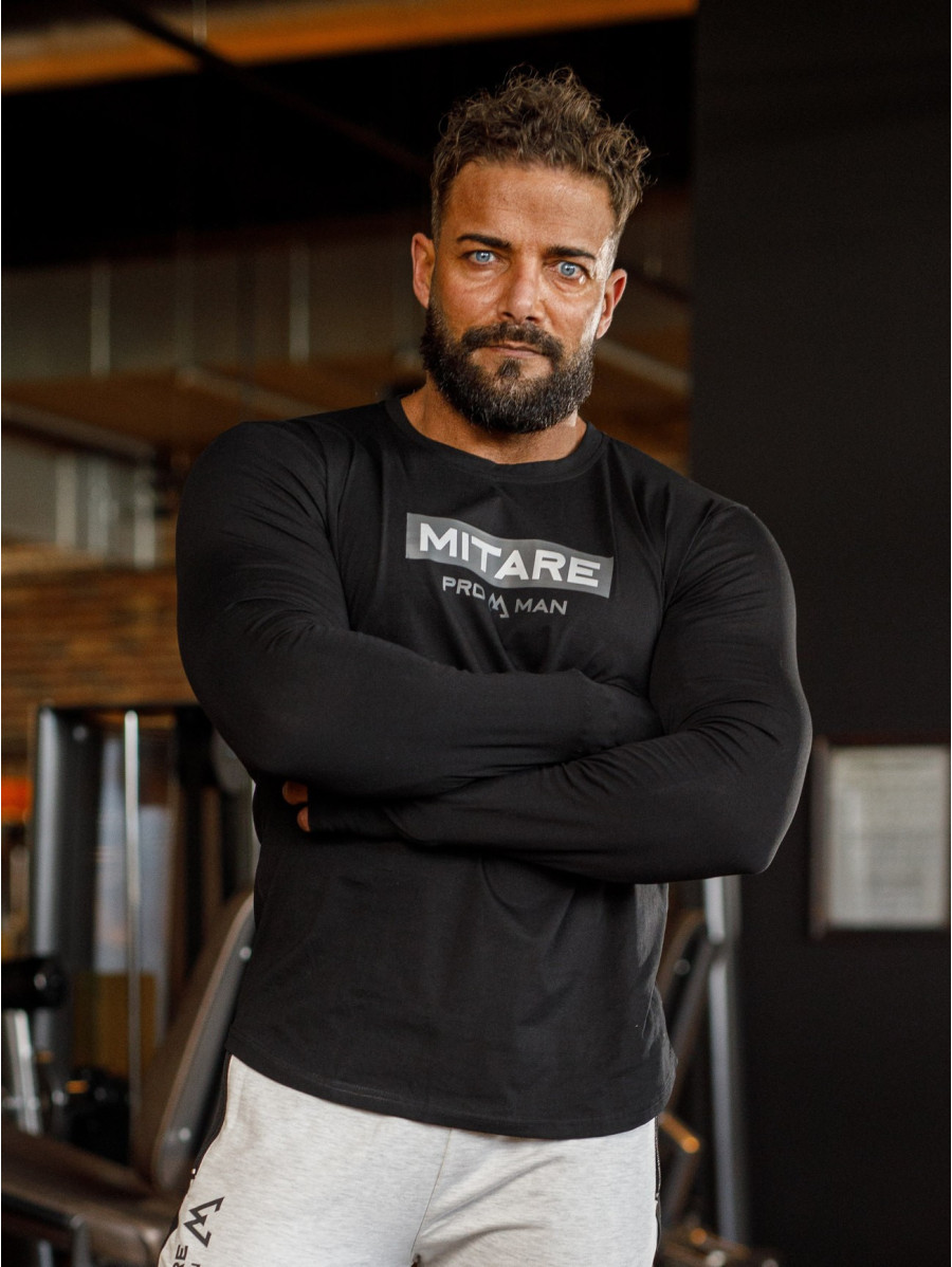 Long sleeve T-shirt K094 black MITARE PRO MAN