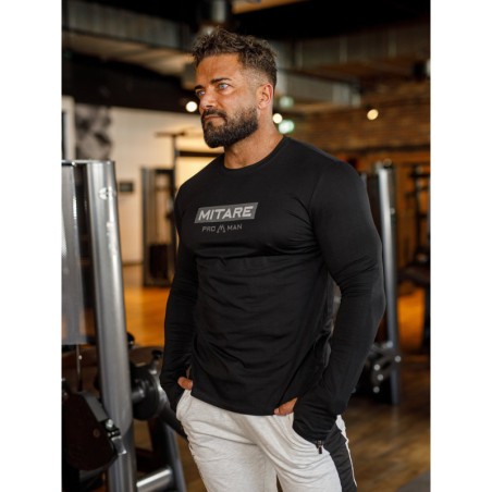 Langarm-T-Shirt K094 schwarz MITARE PRO MAN