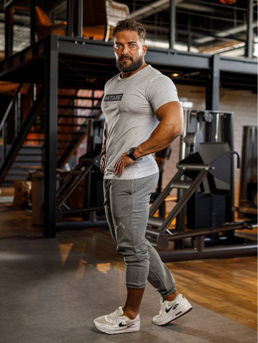 T-shirt K093 szary MITARE PRO MAN