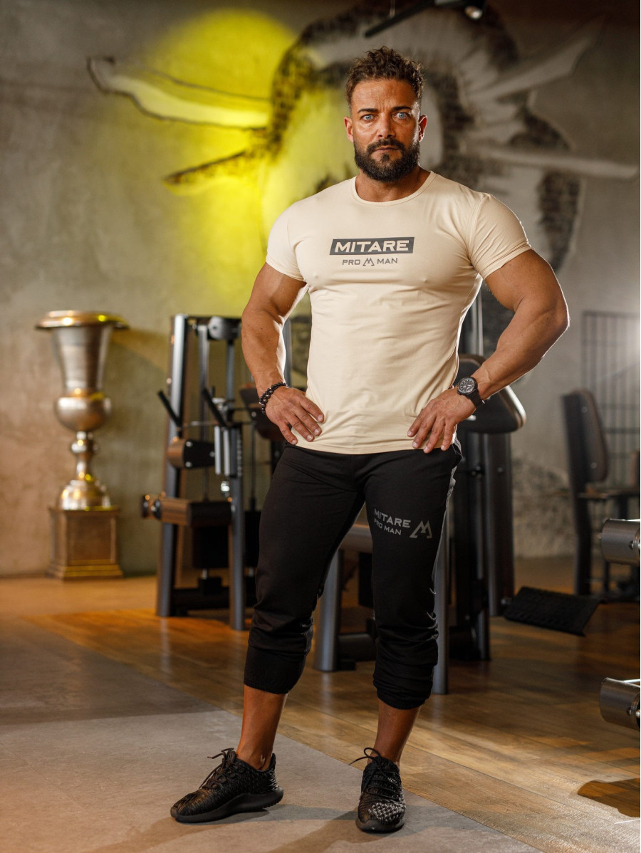 T-shirt K093 beige MITARE PRO MAN
