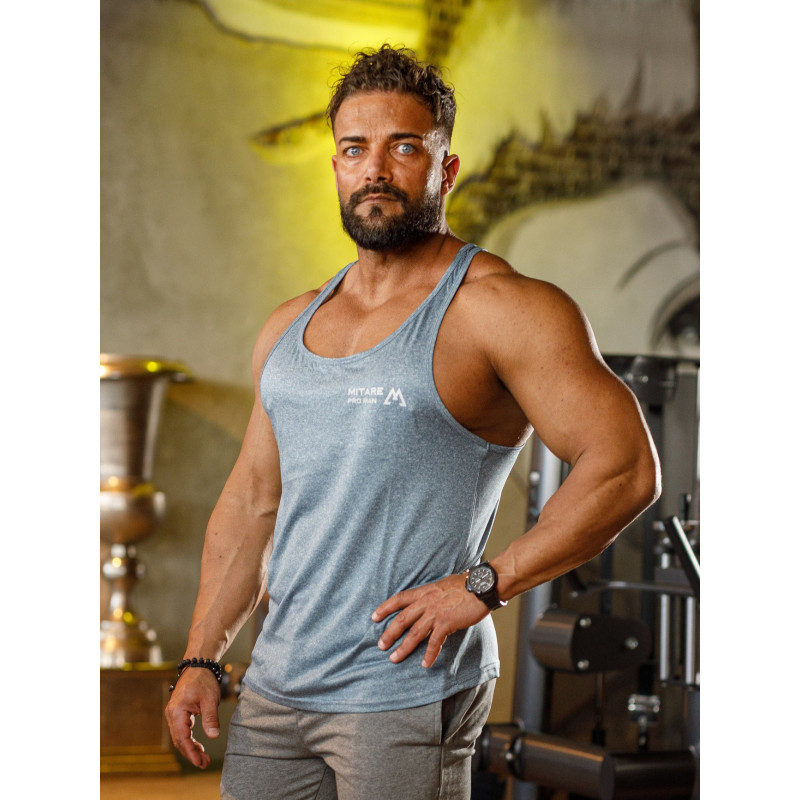 Tank top K095 niebieski MITARE PRO MAN