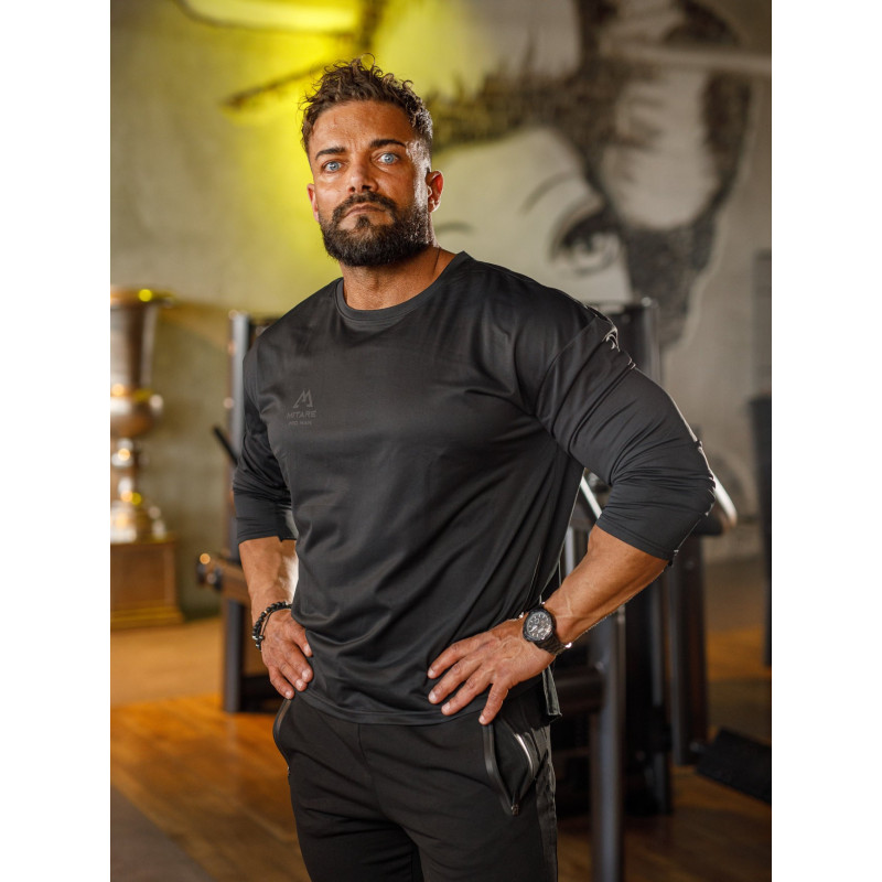 Long sleeve T-shirt K101 black MITARE PRO MAN