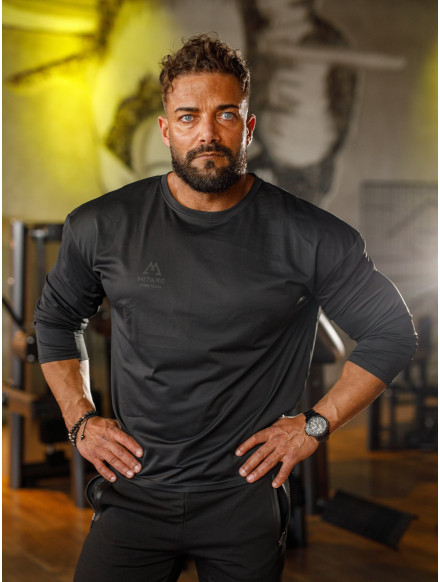 Langarm-T-Shirt K101 schwarz MITARE PRO MAN