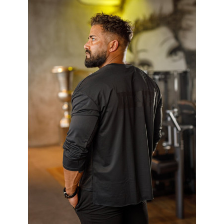 Camiseta manga larga K101 negro MITARE PRO MAN