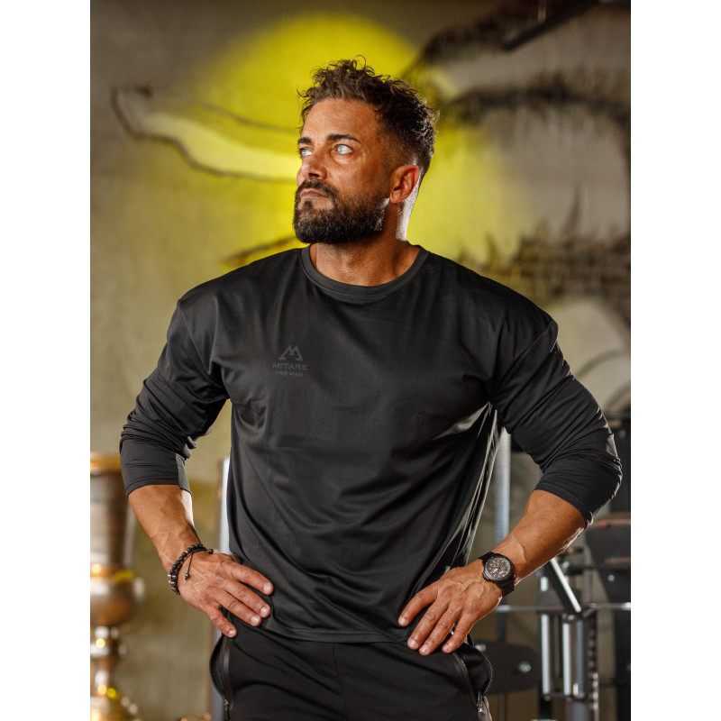 Long sleeve T-shirt K101 black MITARE PRO MAN