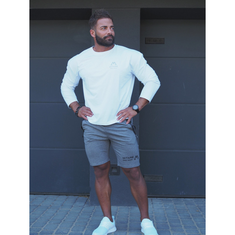 Long sleeve T-shirt K101 white MITARE PRO MAN