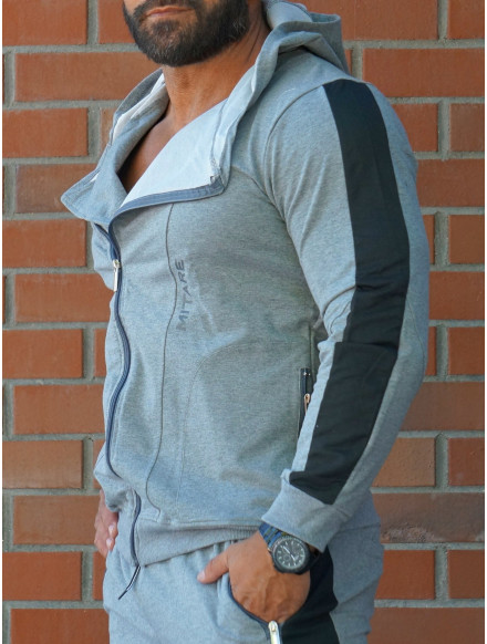 Hooded sweatshirt K097 dark gray MITARE PRO MAN 2