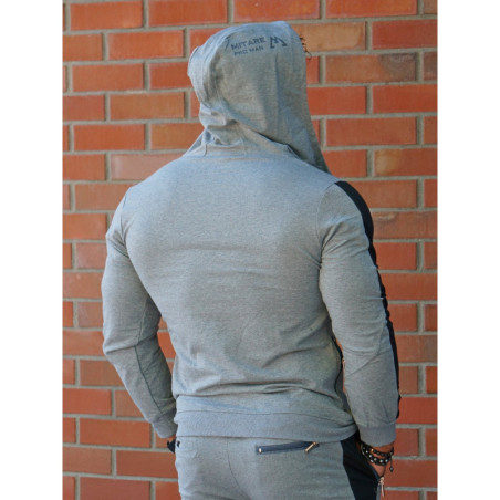 Hooded sweatshirt K097 dark gray MITARE PRO MAN