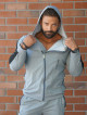 Hooded sweatshirt K097 dark gray MITARE PRO MAN