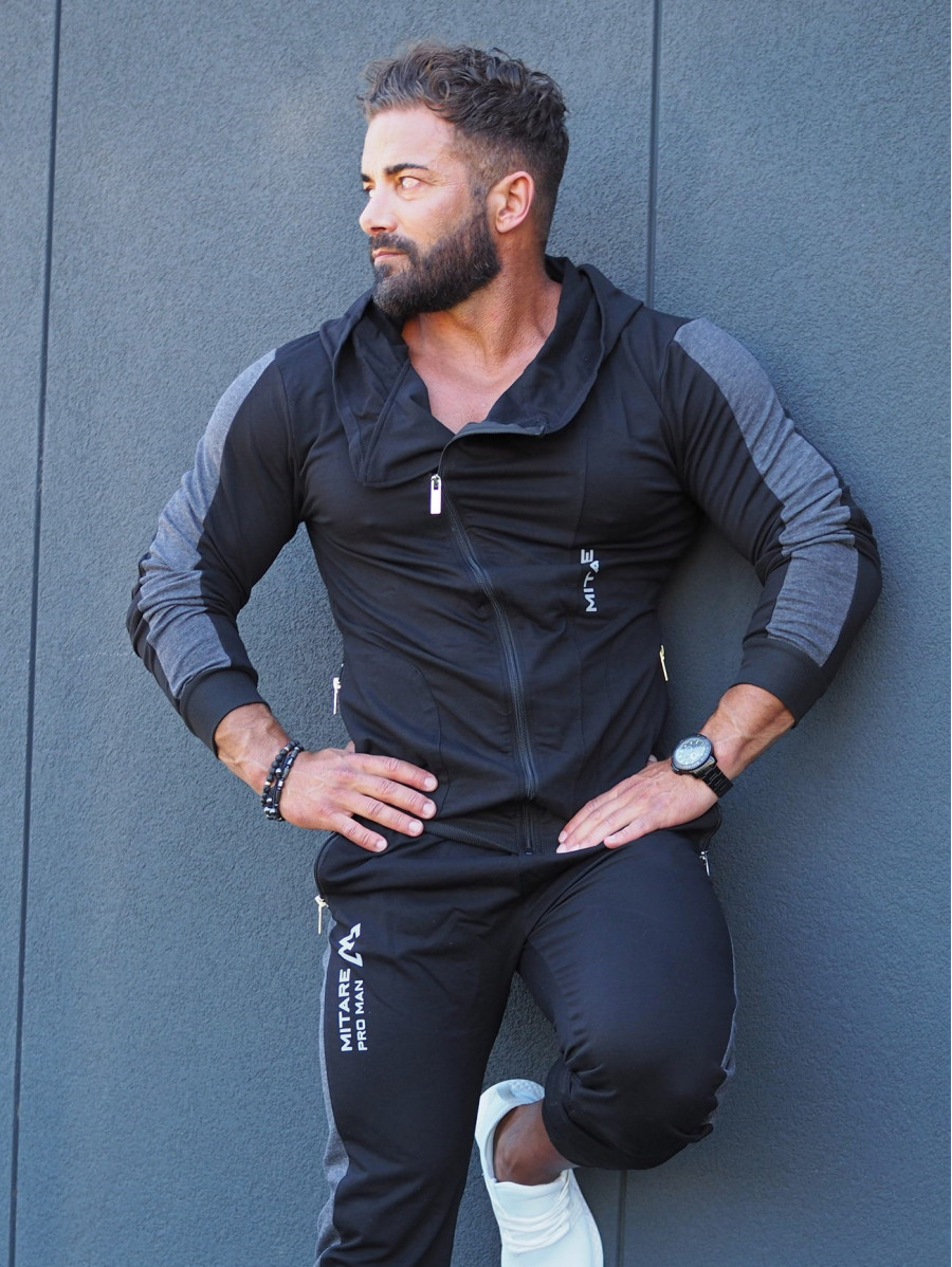 Sudadera con capucha K097 negro MITARE PRO MAN