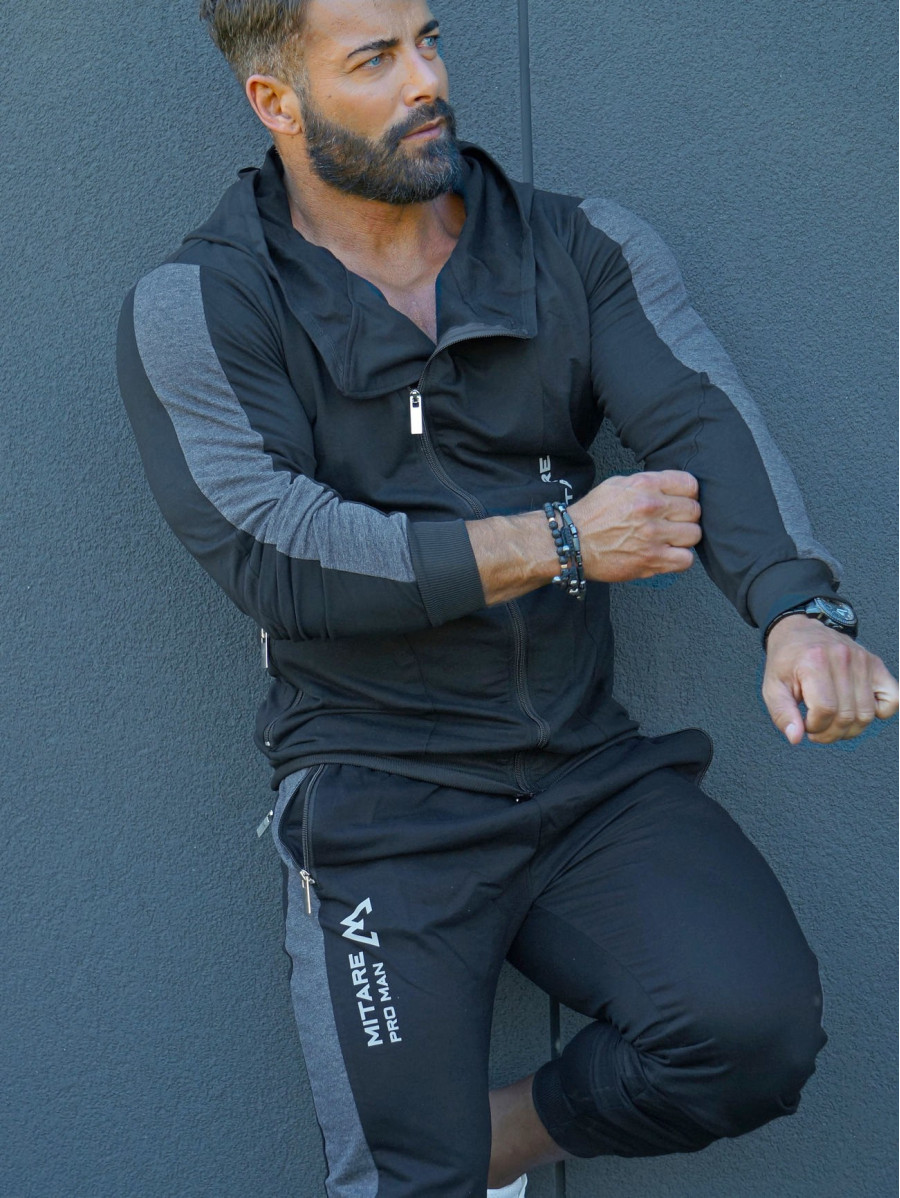 Sudadera con capucha K097 negro MITARE PRO MAN