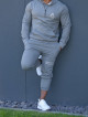 Sudadera con capucha K088 gris oscura MITARE PRO MAN