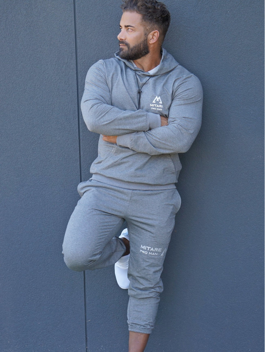 Sudadera con capucha K088 gris oscura MITARE PRO MAN