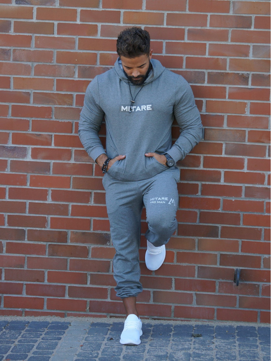 Kapuzenpullover K103 dunkelgrau MITARE PRO MAN