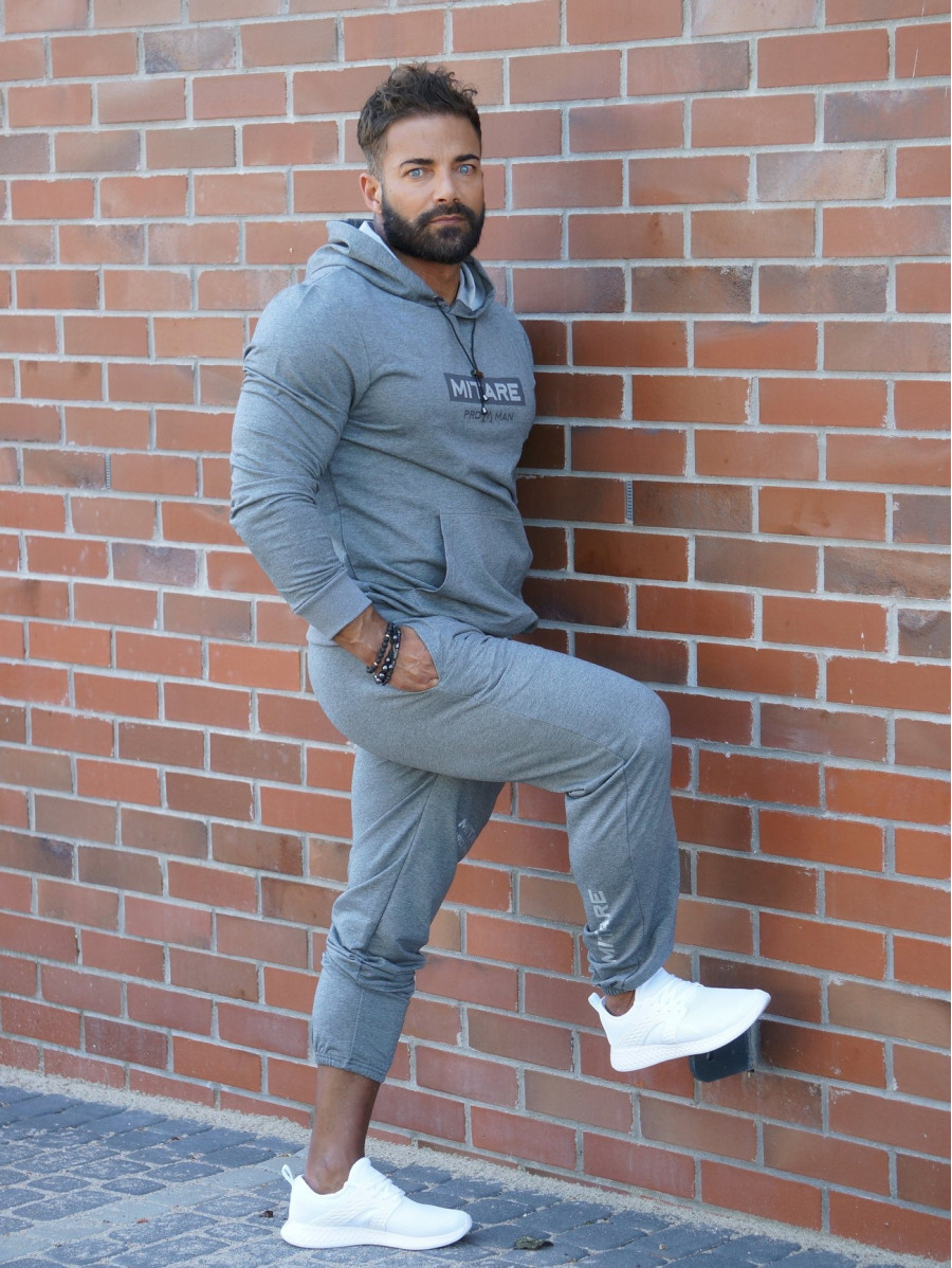 Hooded sweatshirt K103 dark gray MITARE PRO MAN