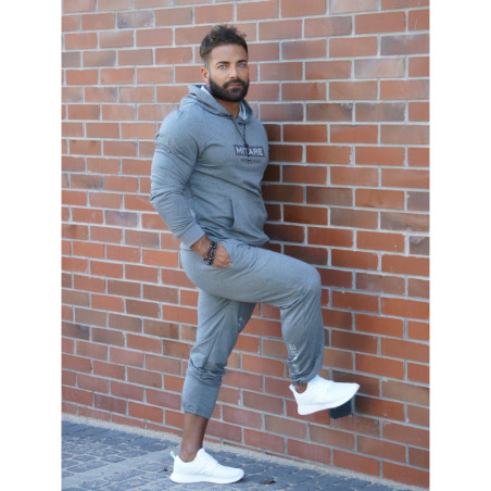 Sudadera con capucha K103 gris oscuro MITARE PRO MAN