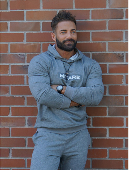 Hooded sweatshirt K103 dark gray MITARE PRO MAN