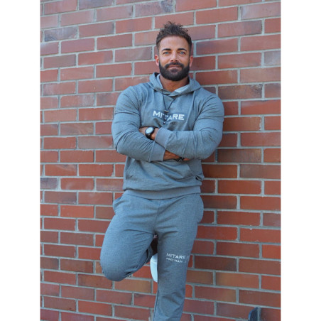 Felpa con cappuccio K103 grigio scuro MITARE PRO MAN