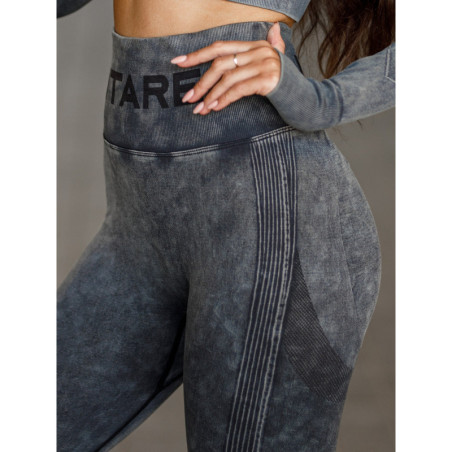 Seamless leggings PUSH UP MAX MARBLE K111 black MITARE