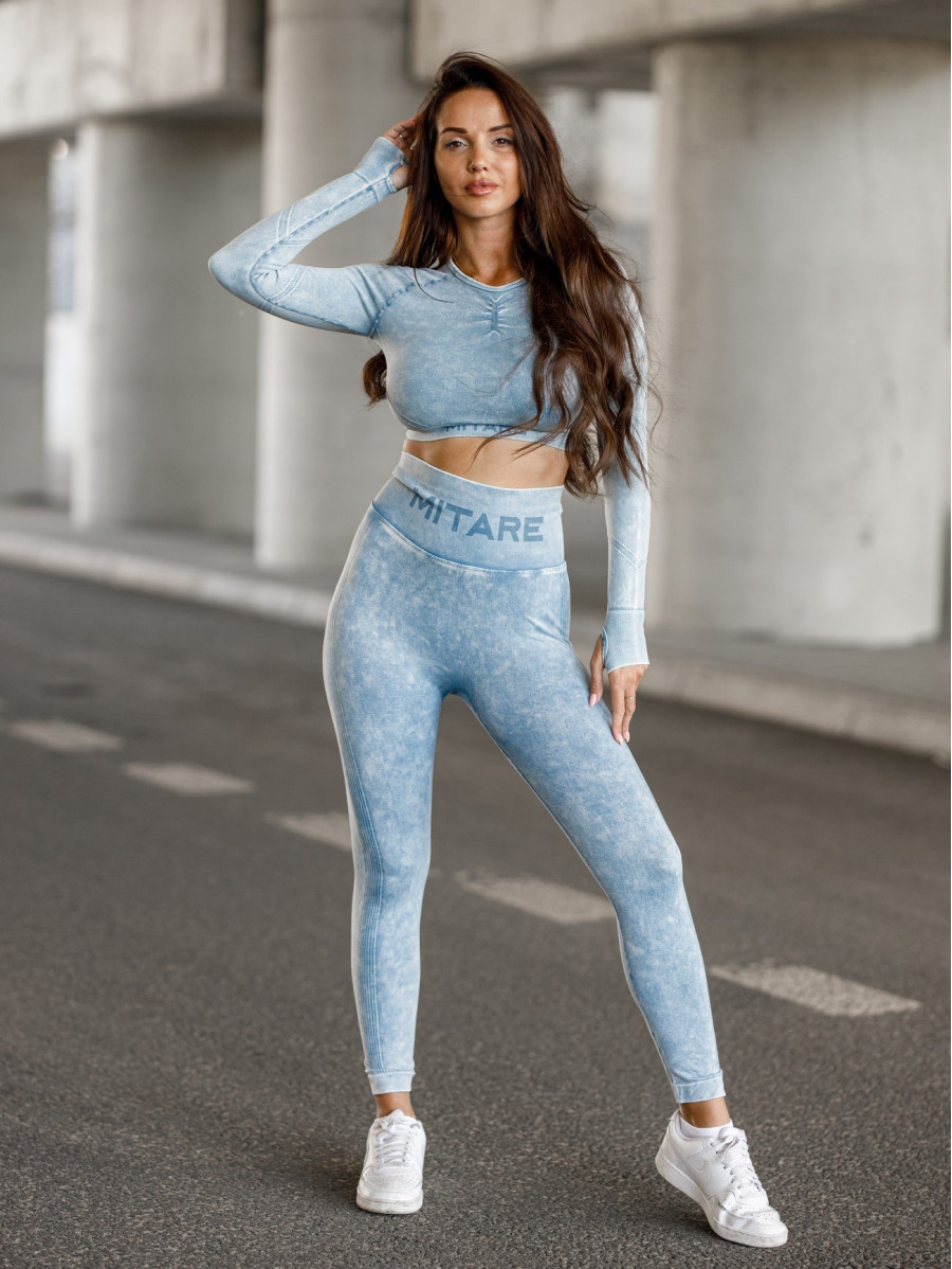 Top court sans couture PUSH UP MAX MARBLE K110 blue jeans MITARE