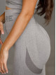 Seamless leggings PUSH UP MAX K001 light grey MITARE