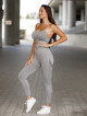 Legging sans couture PUSH UP MAX K001 gris clair MITARE