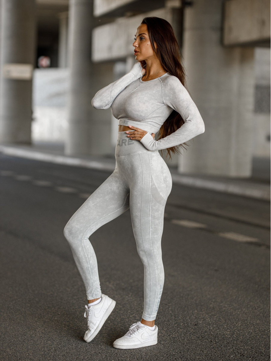 Top court sans couture PUSH UP MAX MARBLE K110 gris clair MITARE