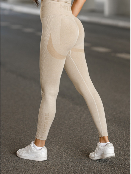 Leggings sin costuras PUSH UP MAX K001 beige MITARE 2