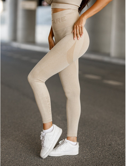 Legging sans couture PUSH UP MAX K001 beige MITARE
