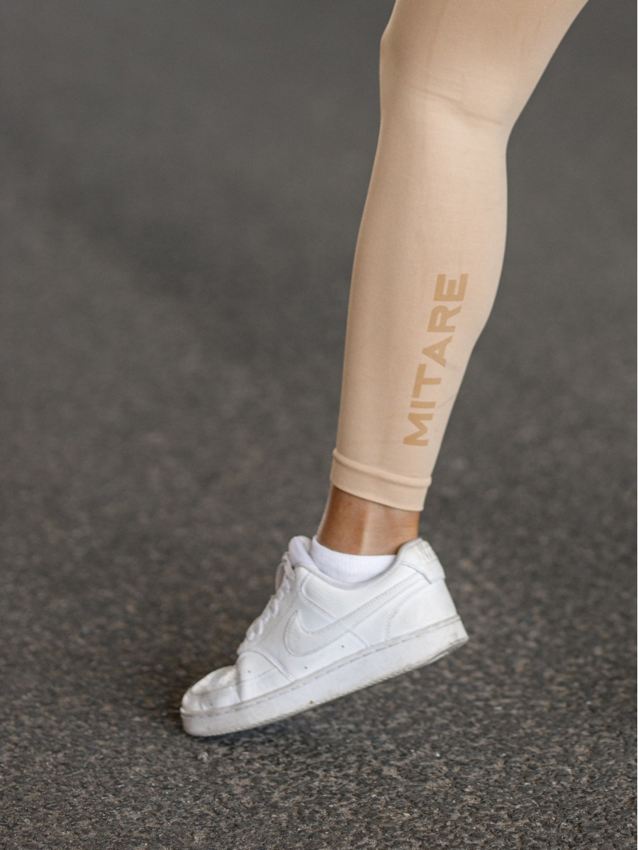 Leggings senza cuciture PUSH UP SUNNY K113 sabbia del deserto MITARE
