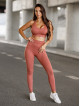Legginsy damskie bezszwowe brudny róż PUSH UP SUNNY K113 MITARE