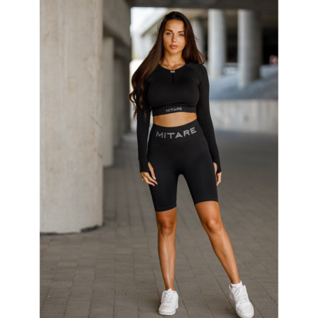 Seamless shorts PUSH UP MAX K077 black MITARE