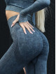 Shaping slimming leggings PUSH UP MAX MARBLE K111A black MITARE