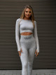 Shaping slimming leggings PUSH UP MAX MARBLE K111A light gray MITARE