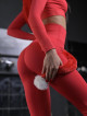 Legginsy damskie modelujące wyszczuplające czerwone PUSH UP MAX ANGEL K001A MITARE