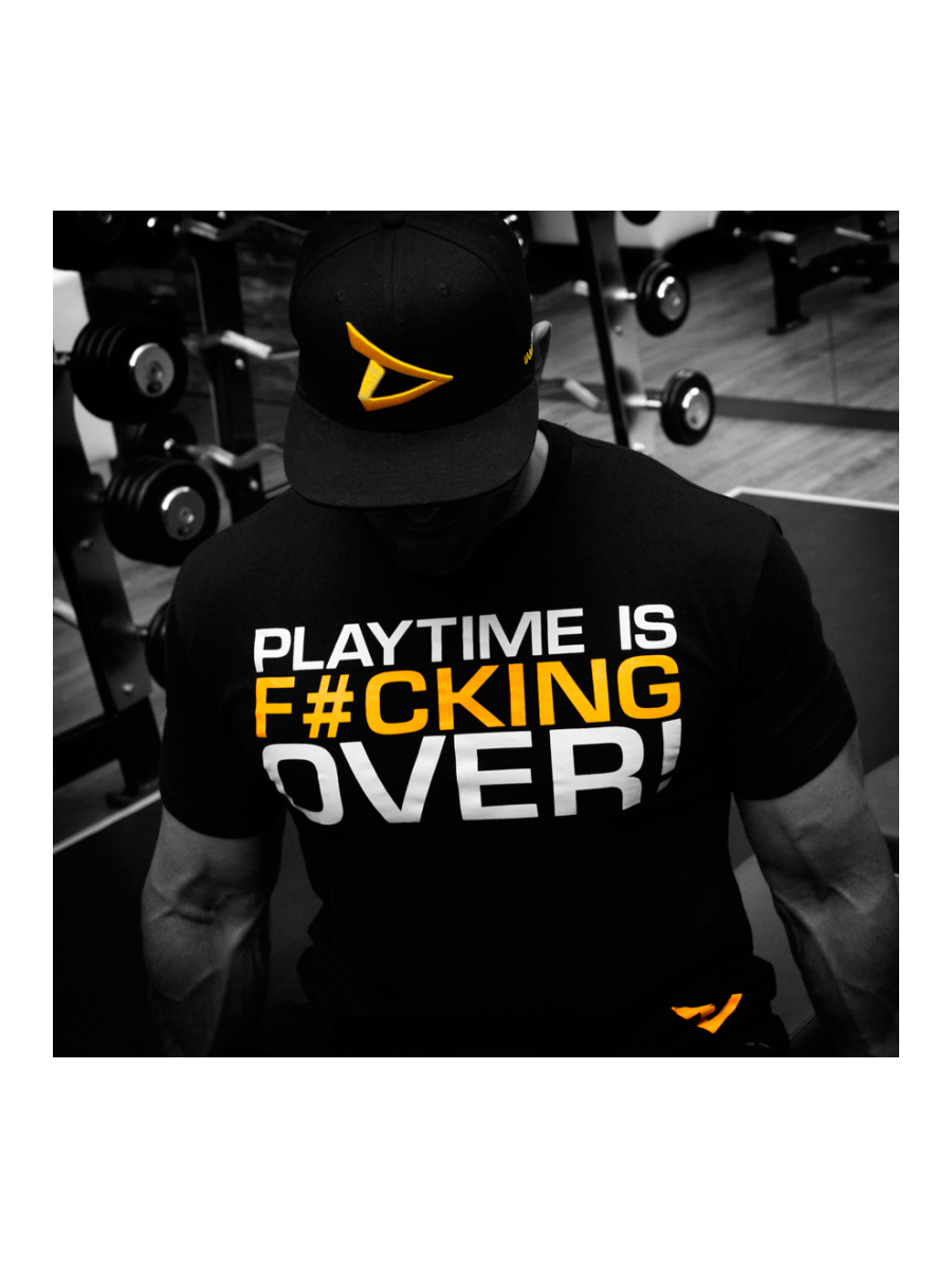 T-shirt PLAY TIME IS FUCKING OVER MODEL D020 DEDICATED