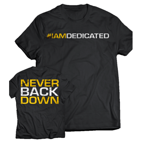 Koszulka NEVER BACK DOWN MODEL D032 DEDICATED