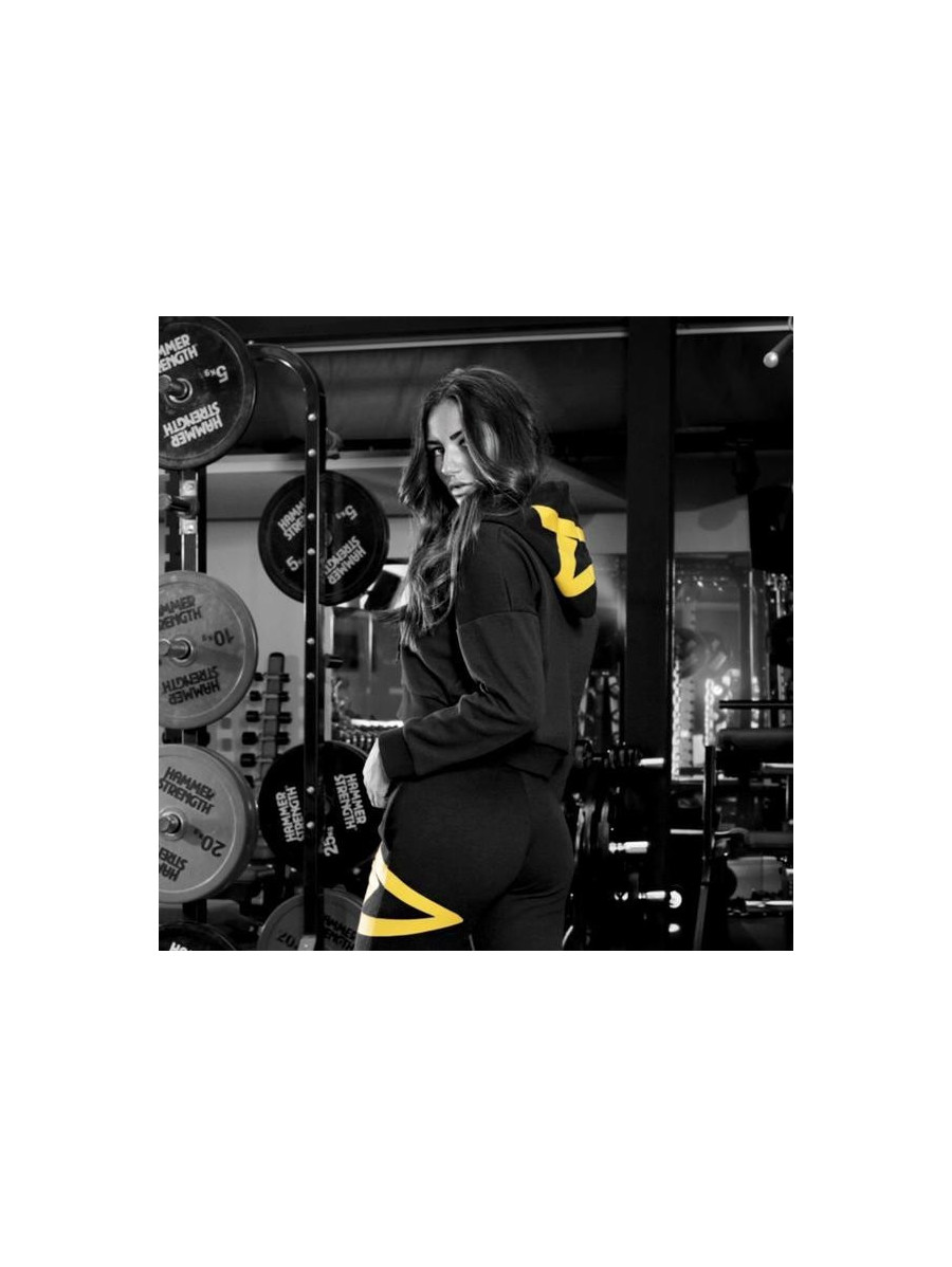WOMEN HEAVY COTTON CROPPED HOODIE MODEL D073 DEDICATED