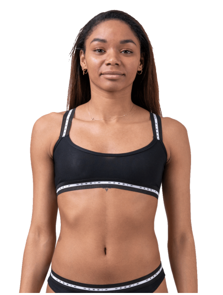 Biustonosz sportowy MESH ME N540 czarny NEBBIA