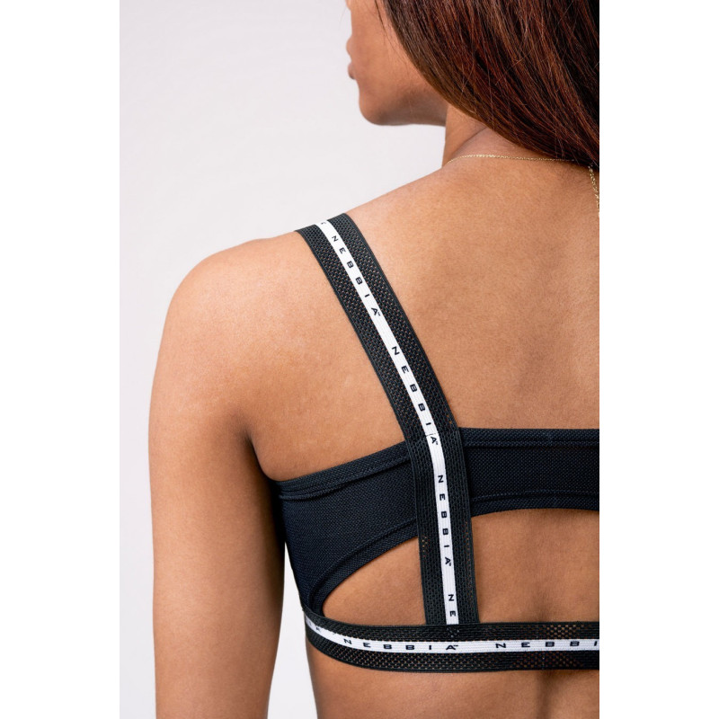 Biustonosz sportowy MESH ME N540 czarny NEBBIA
