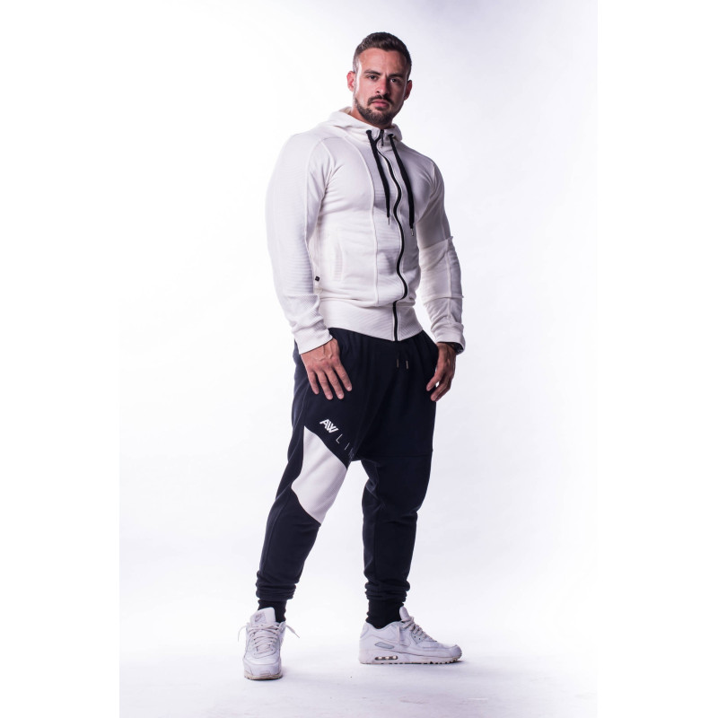 AW Bluza z kapturem MODEL N720 KREMOWY NEBBIA
