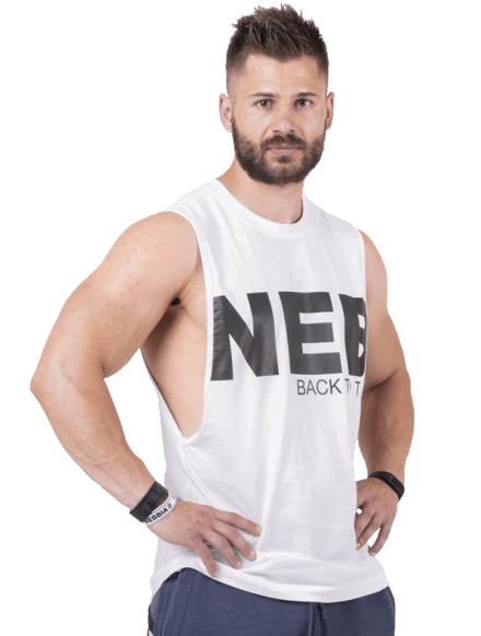 Tank top "Hardcore" N144 BIAŁA NEBBIA