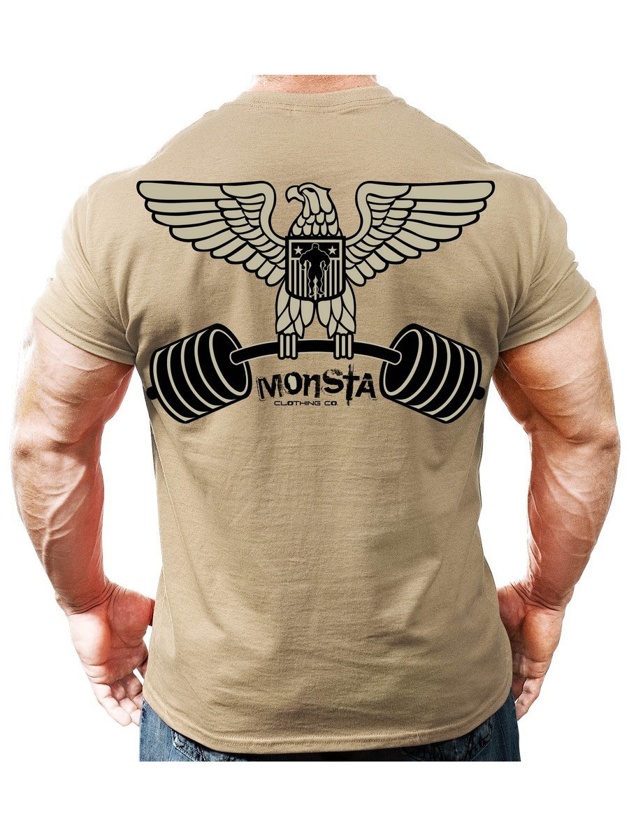 T-shirt męski M068 Olive MONSTA