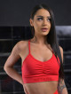 Sujetador sin costuras PUSH UP MAX K002 rojo MITARE