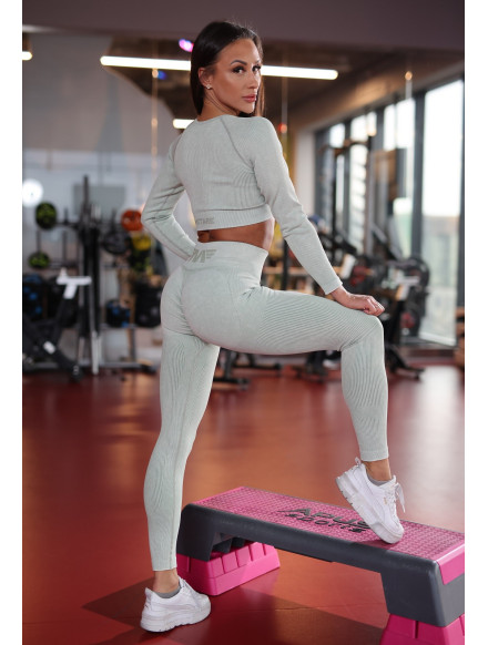 Crop Top sin costuras DREAM K107 oliva MITARE 2