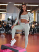 Crop Top bezszwowy DREAM K107 oliwkowy MITARE